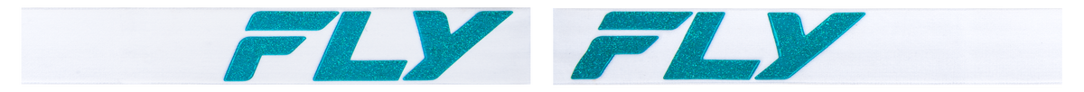 Fly Racing Zone Elite Offroad Goggles Teal and White with Sky Blue Mirror/Blue Lens
