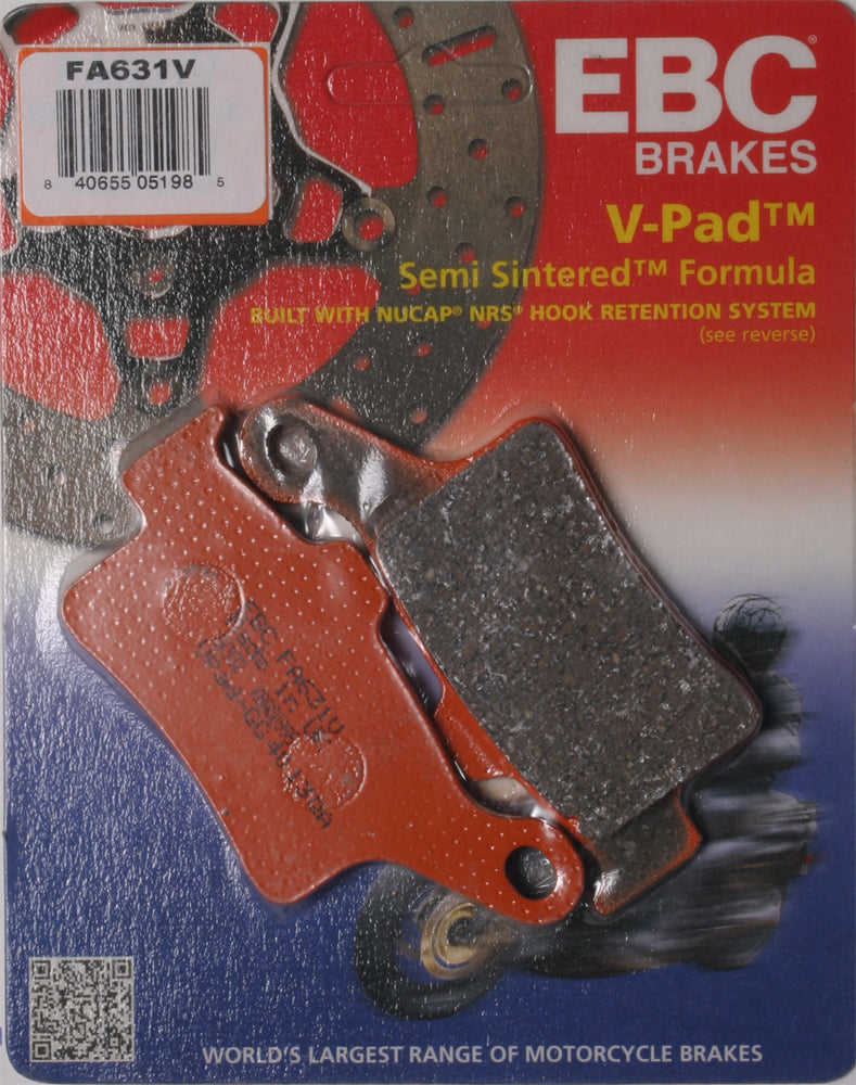 EBC Brakes Fa631V Semi Sintered V Series Brake Pads for Can-Am Spyder (2013-2016)