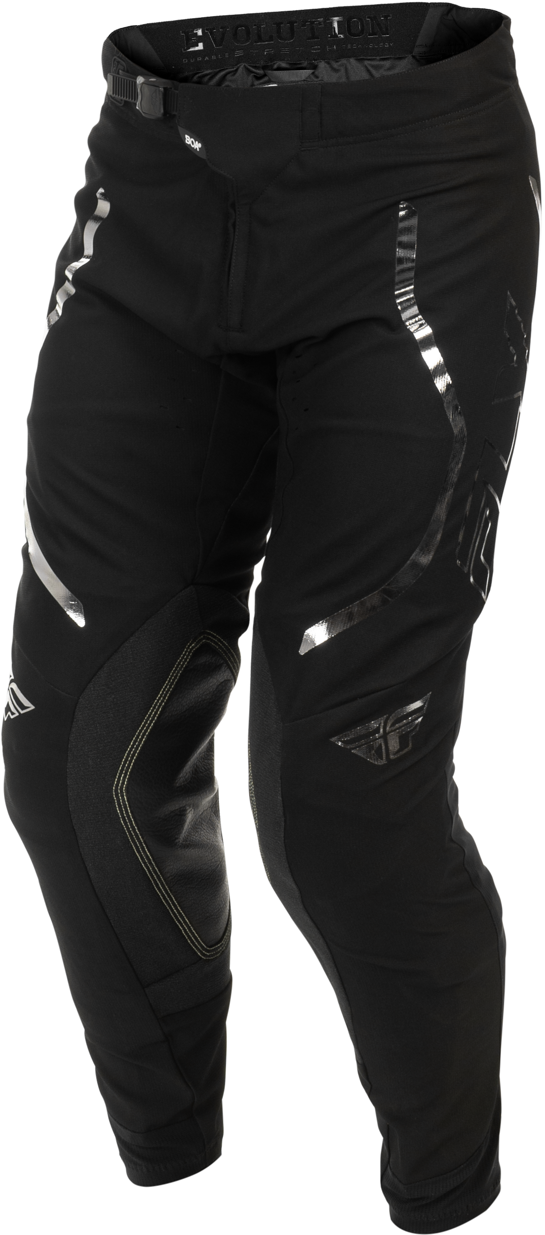 Fly Racing Evolution DST SE Spark Offroad Pants for Men – Black/Silver, US 36