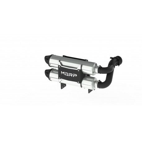 MBRP AT-9208PT Dual Stacked Slip-On System with Performance Muffler for Can-Am Maverick X3 Turbo R