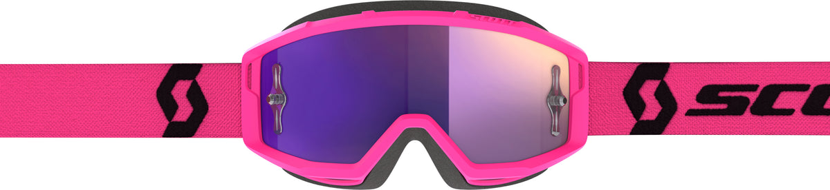 SCOTT Primal Goggle Pink/Black with Purple Chrome Lens – Offroad Eyewear for Medium to Small Faces