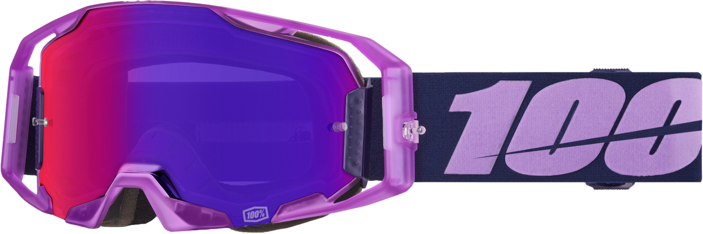 100 Percent Armatic Goggle Toyoko Mirror Purple Lens – Offroad Eyewear for Adventure Enthusiasts