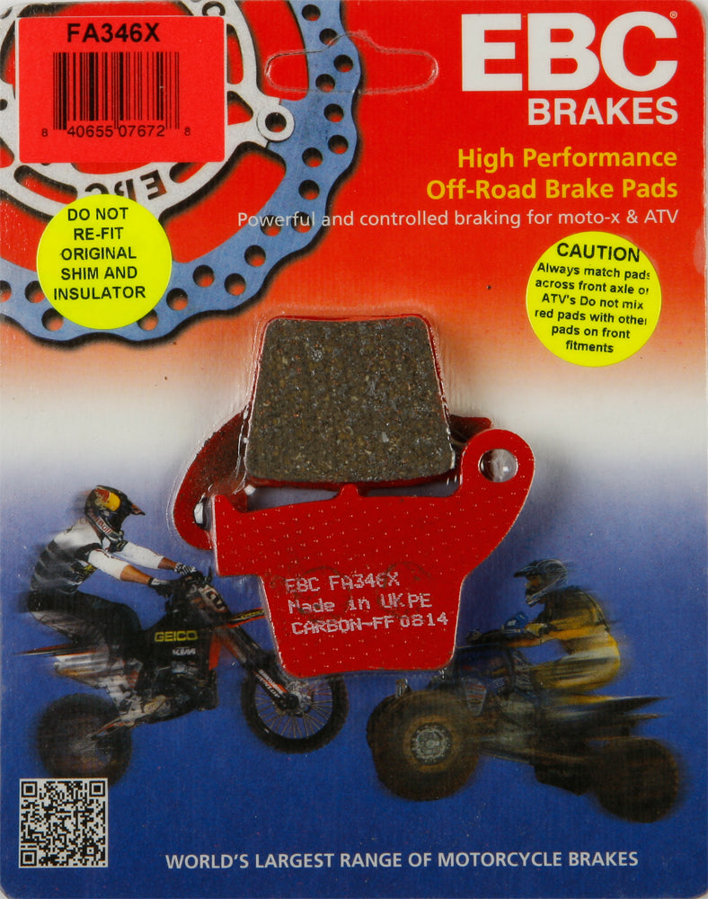 EBC FA346X Offroad Brake Pads for Honda CRF450 Series