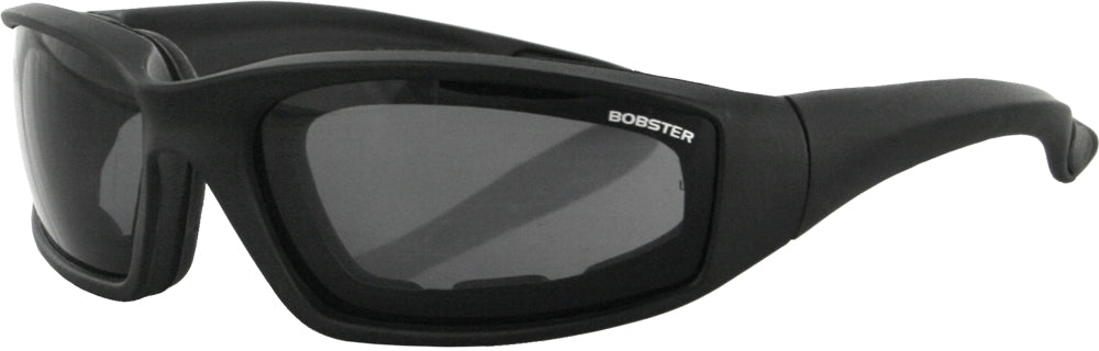 Bobster Foamerz Sunglasses 2 Black with Smoke Lenses – Impact-Resistant Polycarbonate Eyewear for Motorcycles and Outdoor Activities