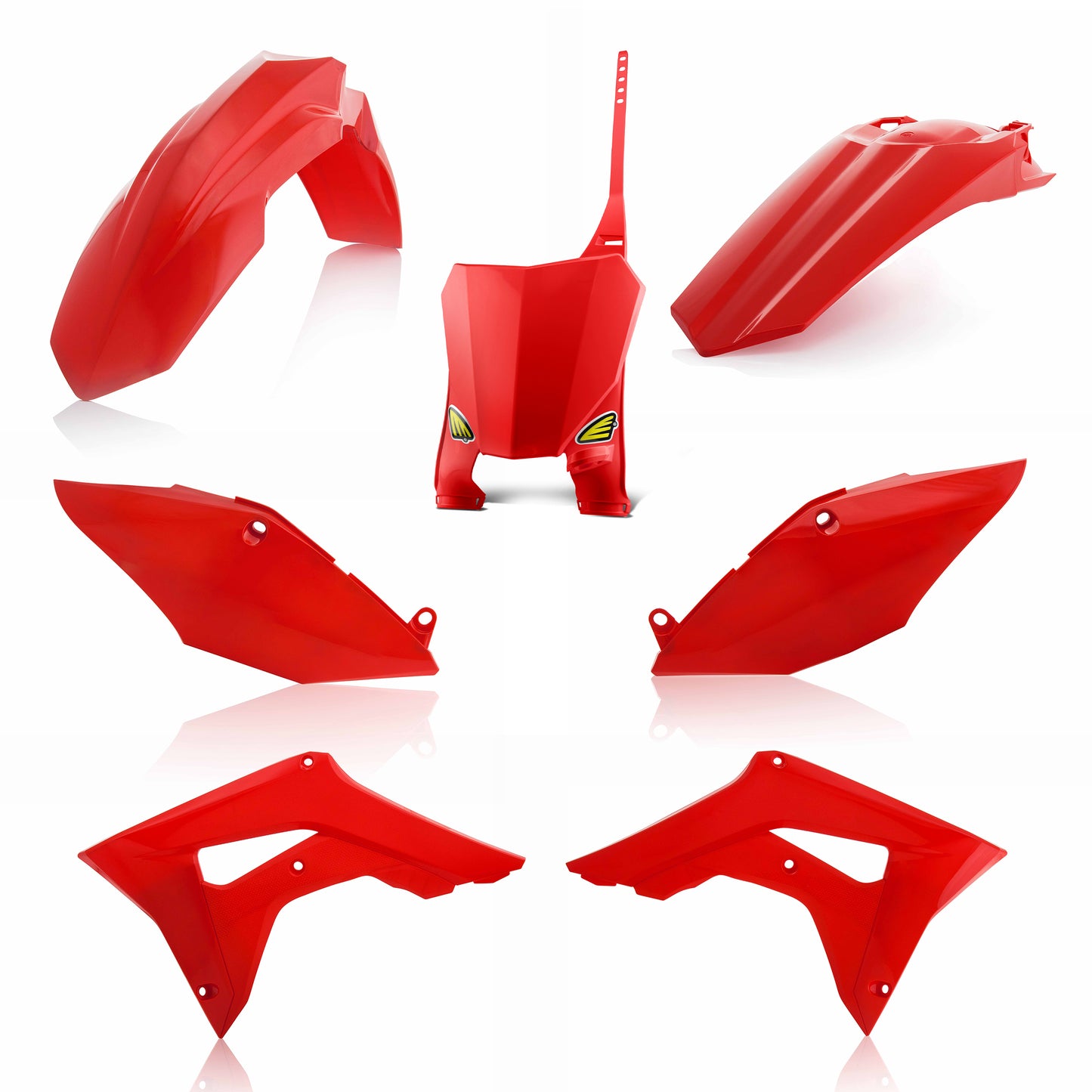 Cycra 714-1711 5-Piece Red Offroad Body Kit for ATV and Dirt Bikes