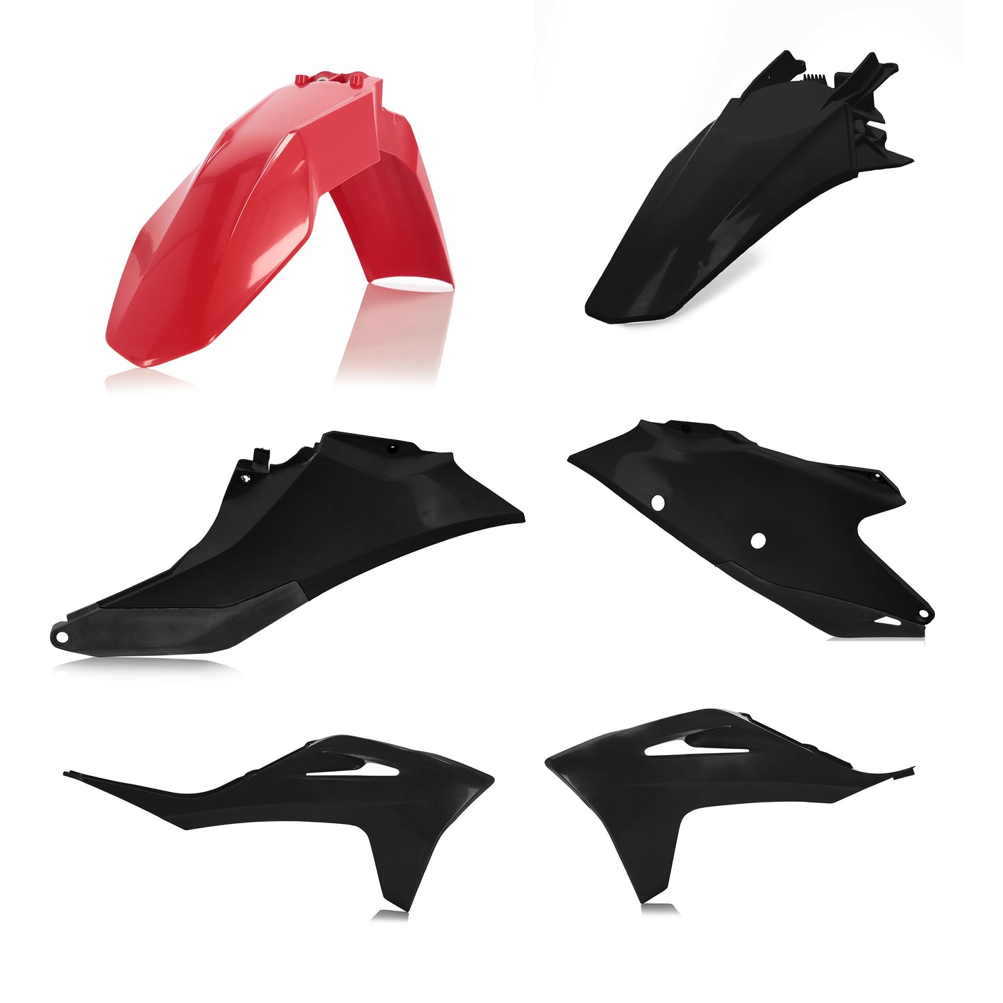 ACERBIS Gas/KTM Red and Black Plastic Body Kit for Offroad Motorcycles