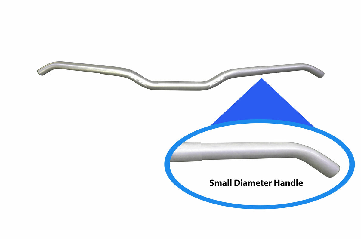 RSI Slim Jim Narrow Handlebar Silver - Snow Handlebars for Smaller Hands