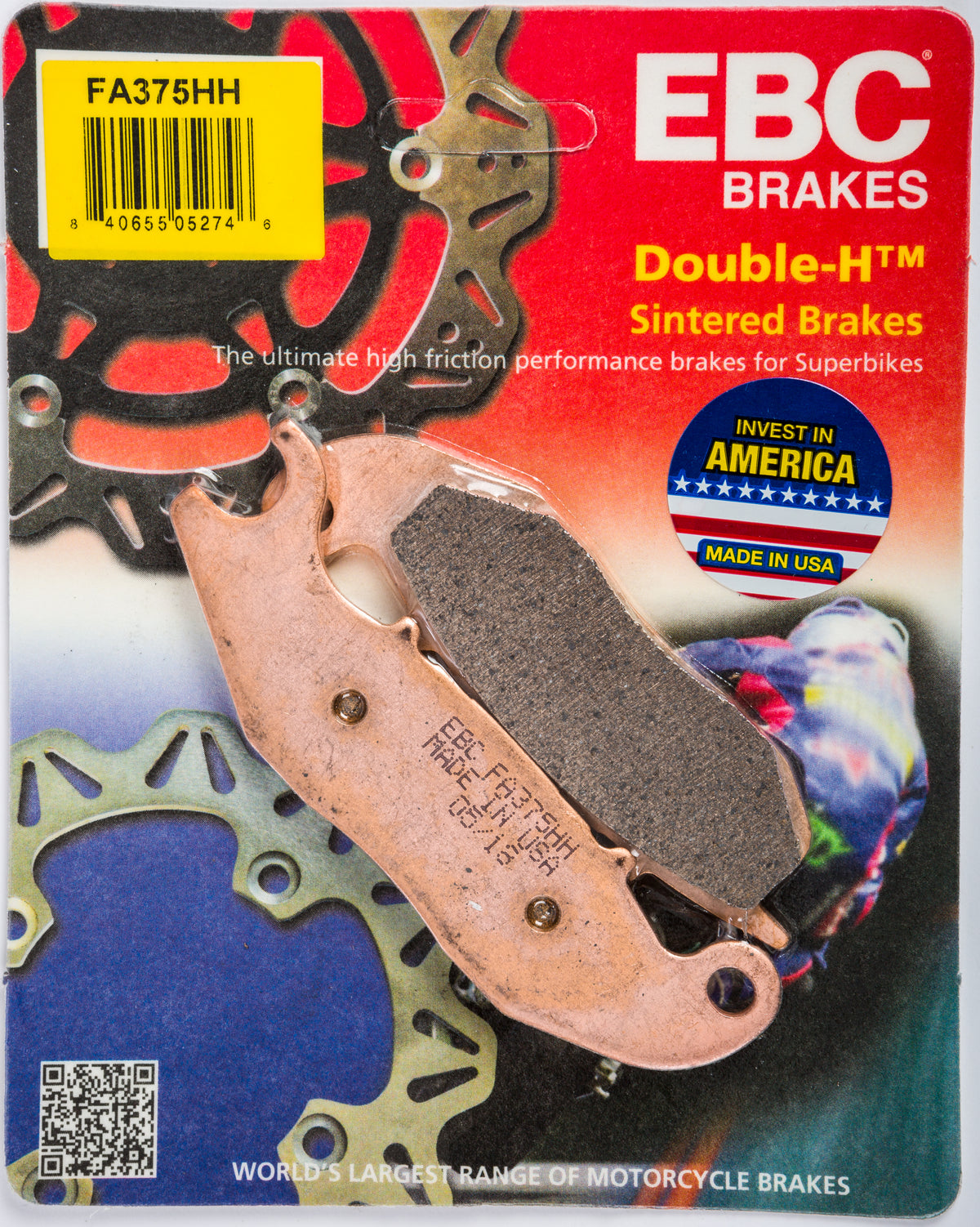 EBC FA375HH Street Brake Pads for Honda MSX125 Grom (2013-2018)