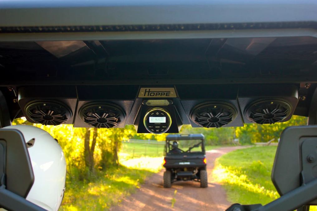 HOPPE Audio Mini Pol for Polaris RZR XP 1000 & 900 – 6-Inch Marine-Grade Speakers with RGB LED Lighting and Bluetooth