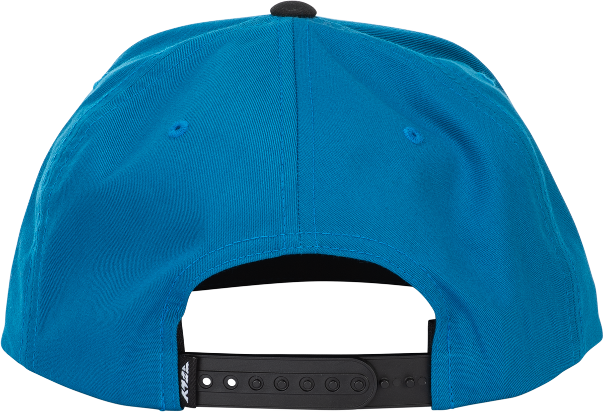 Fly Racing Fly Flow Hat Blue - Adjustable Snapback Cap with Curved Bill