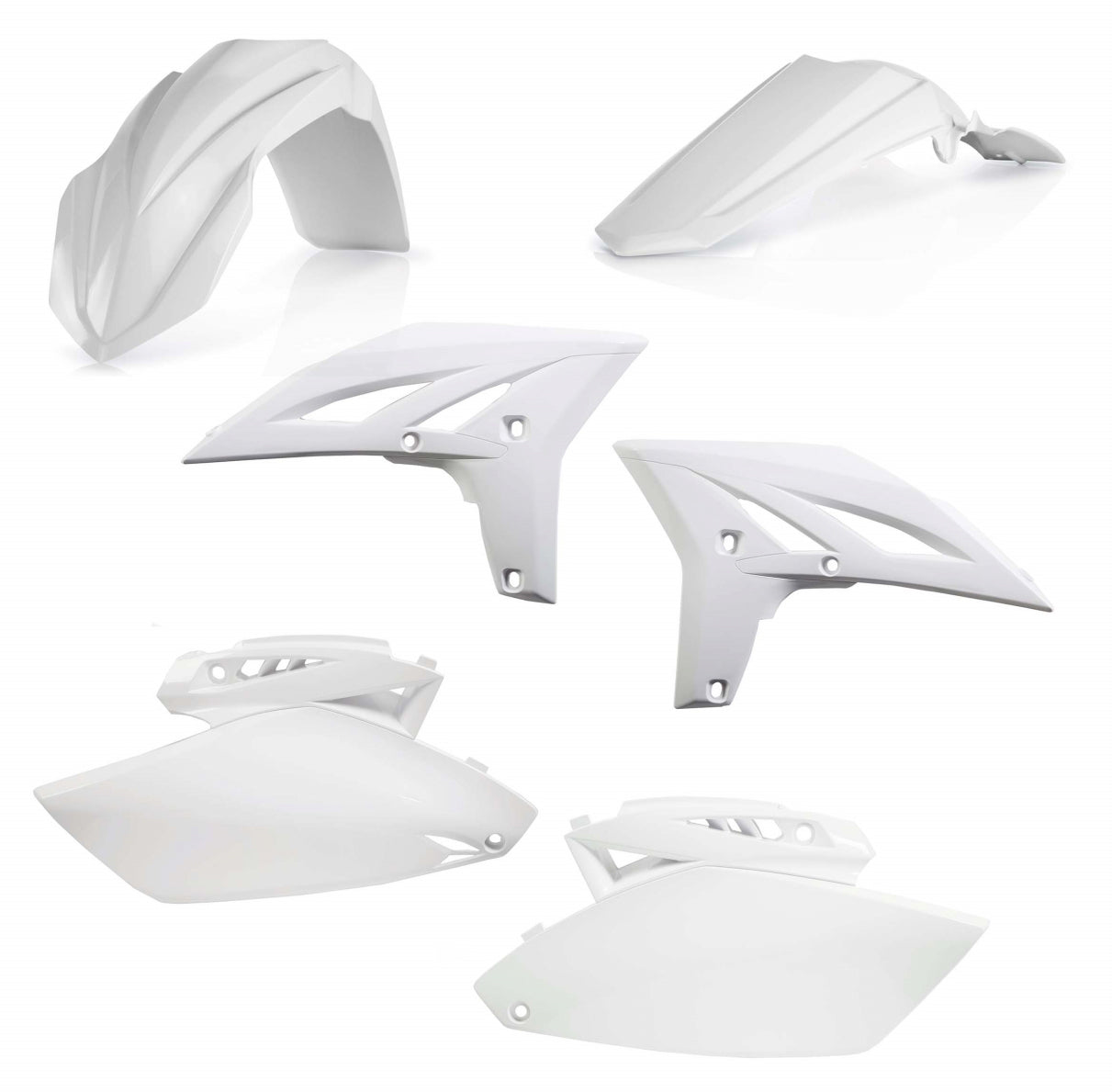 ACERBIS Plastic Body Kit for Yamaha YZ250F 2010-2013 – White Replacement Offroad Parts