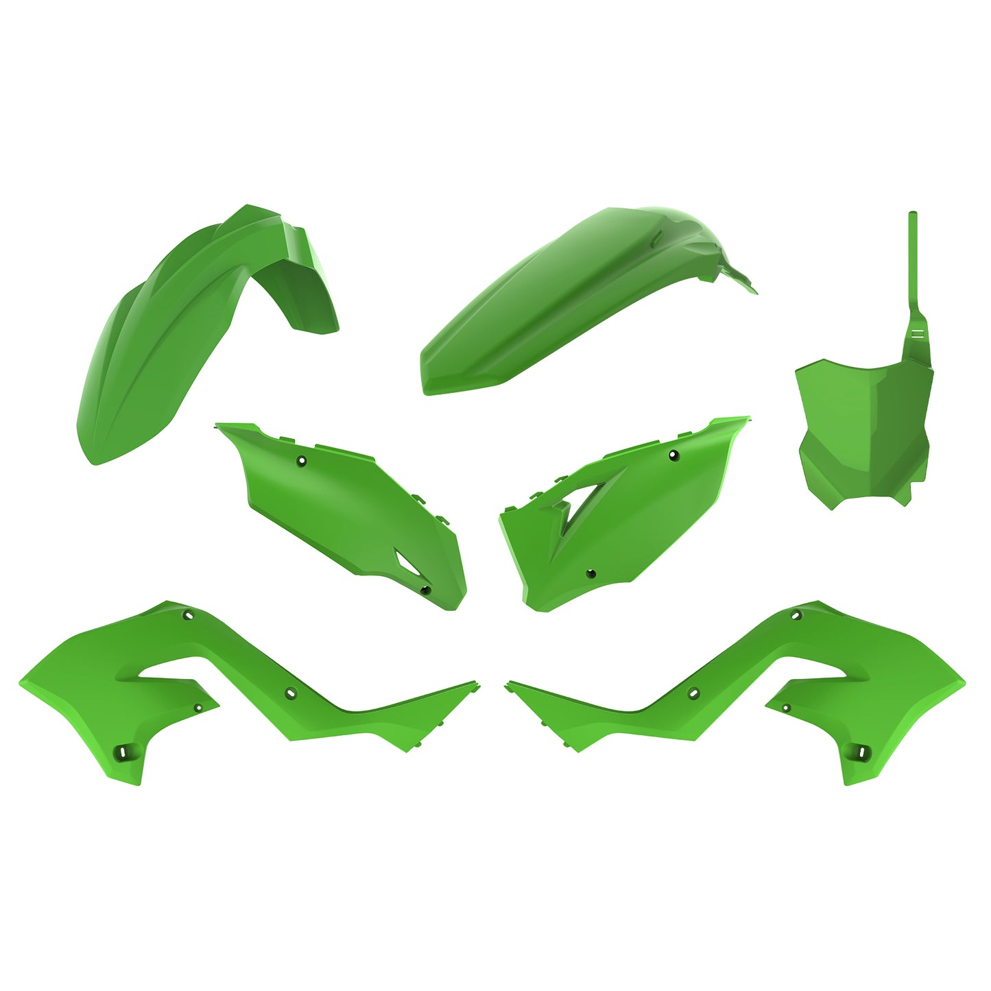 POLISPORT Mx Restyling Kit OEM Color for Kawasaki KX250 and KX125 2003-2007