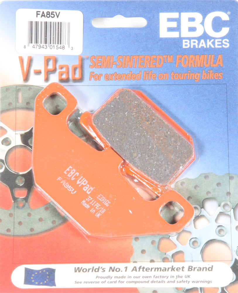 EBC Fa85V Semi Sintered V Series Brake Pads for Indian Chief Models
