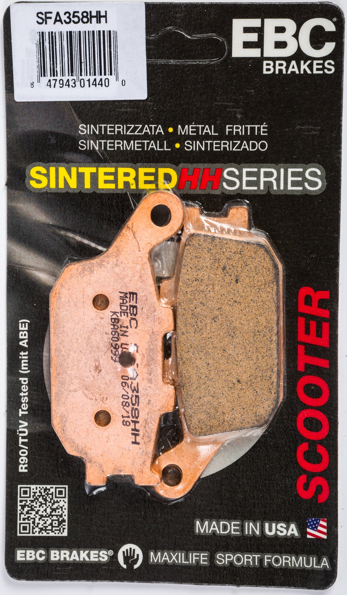 EBC Double-H Sintered Brake Pads SFA358HH for Honda NSS250 Reflex Scooters