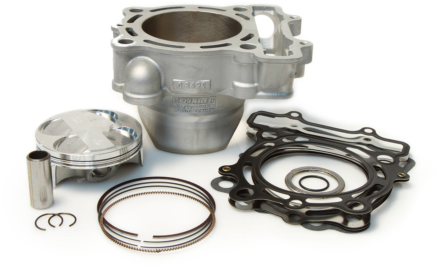 CYLINDER WORKS Kawasaki KX250F 77mm Standard Bore Cylinder Kit with High Compression Option