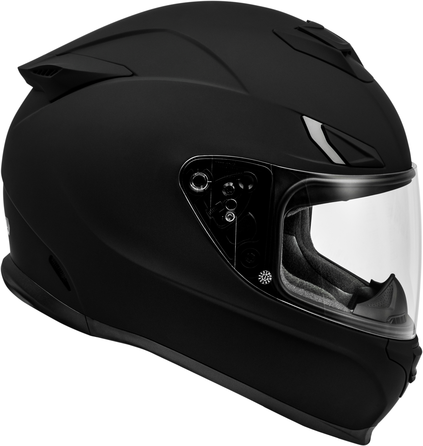 Fly Racing Sentinel Solid Helmet Matte Black Large - Full-Face Street Helmet with Advanced Safety Features