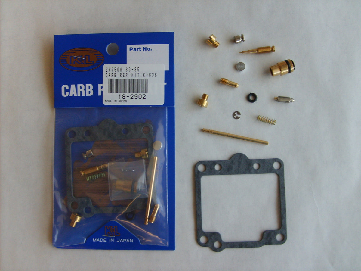 K&L Carburetor Repair Kit for Kawasaki KZ700A, ZX750 GPz (Part Number 18-2902)