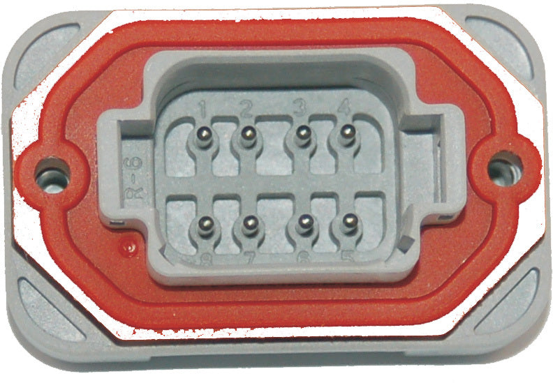 NAMZ Custom Cycle Deutsch DT Series 8-Pin Header Connector - Water-Tight V-Twin Electrical Connection