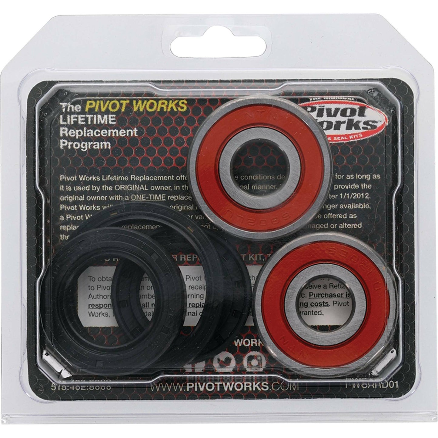 Pivot Works Wheel Bearing Kit Premium for Offroad Drive Applications – Fits Yamaha Venture 600 and Honda CR250M Models