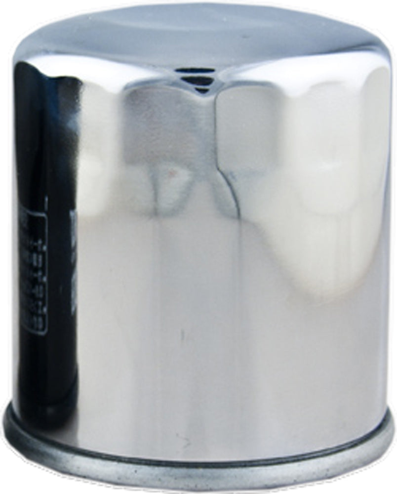 HIFLOFILTRO HF303C Chrome Oil Filter for Kawasaki Ninja 650 and Z750