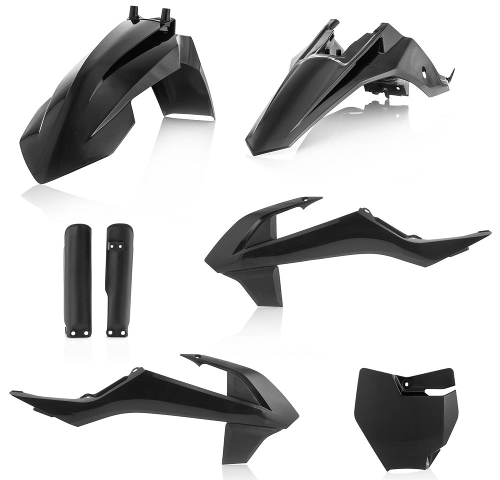 Acerbis Full Plastic Kit for KTM 65 SX 2016-2018 in Black