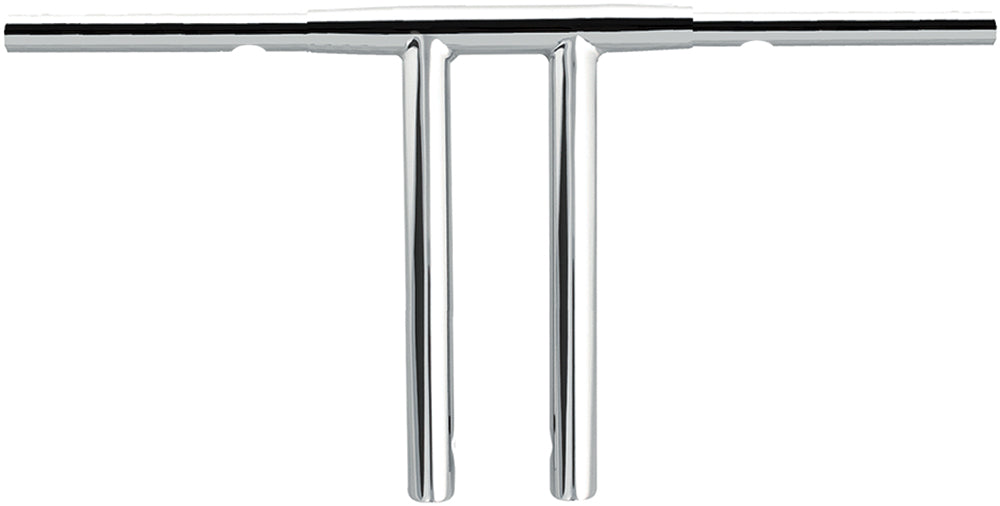 WILD 1 Chubby Flatline Bar 12 Inch Chrome Handlebars for Harley-Davidson V-Twin Models