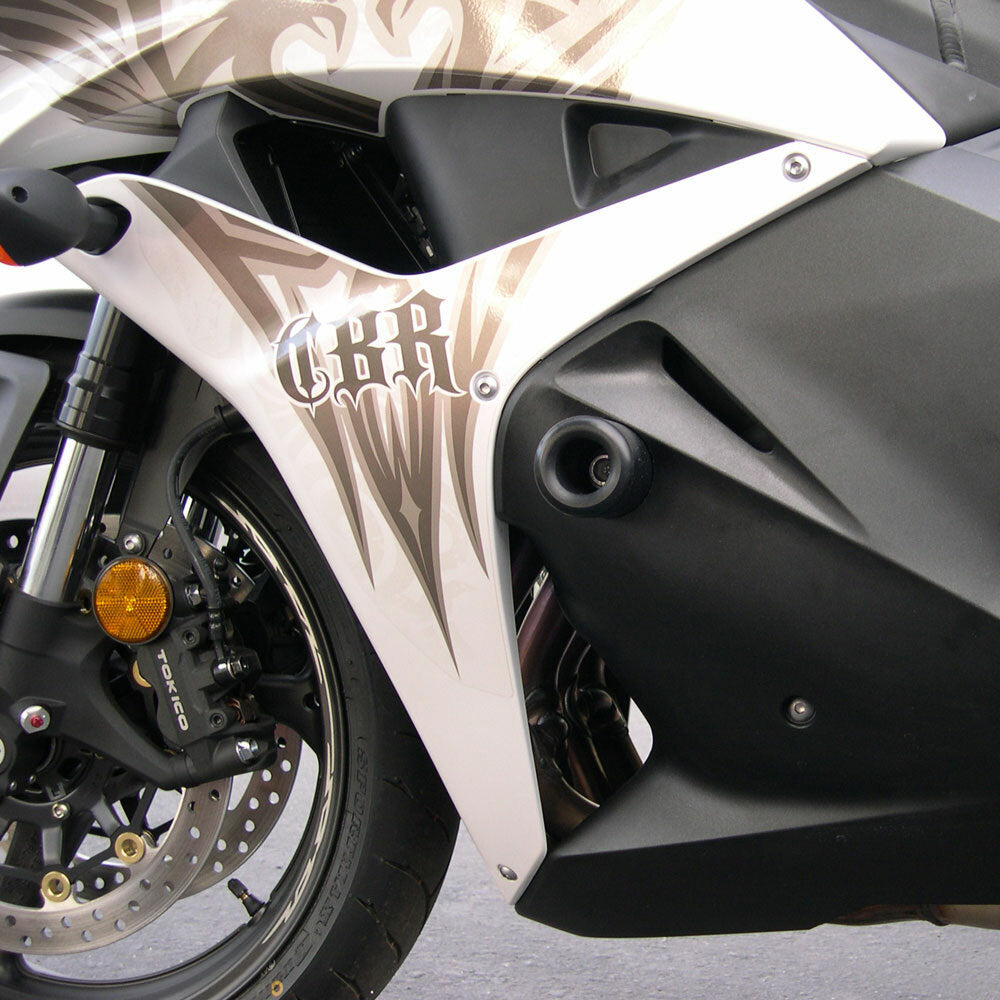 SHOGUN Black Frame Sliders for Honda CBR600RR (2013-2022) – High-Protection Street Body Guards with 1-Year Free Replacement Program