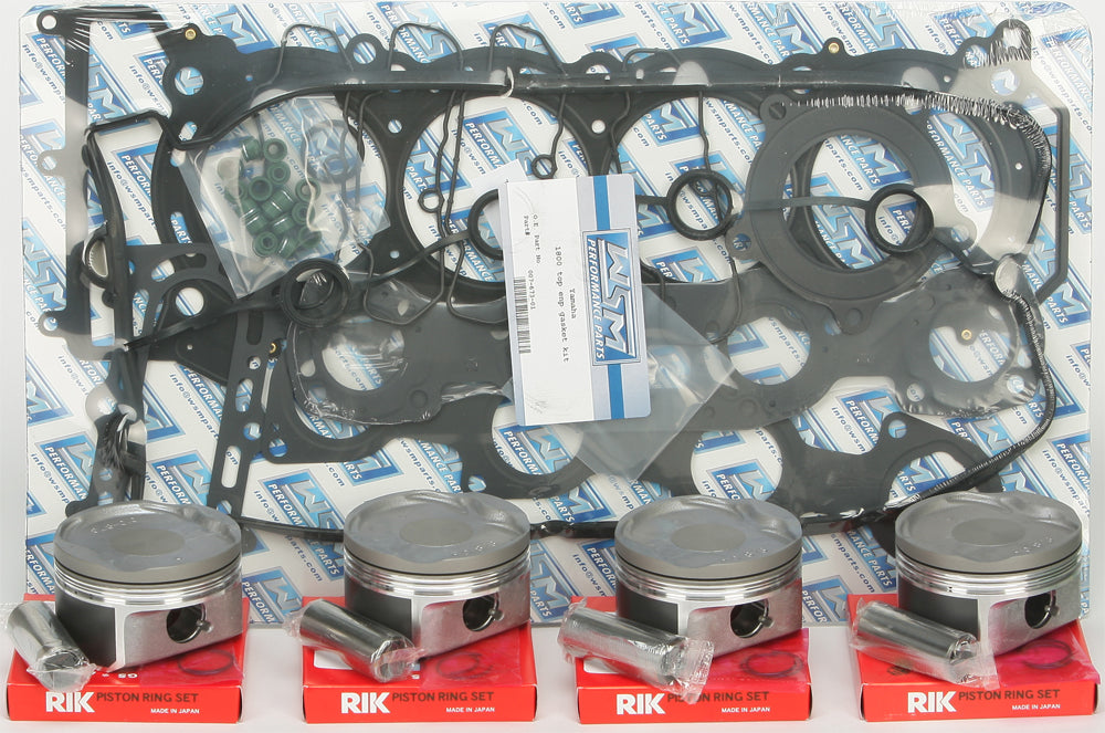 WSM Top End Kit for Yamaha FX1800 Series - Complete Pistons, Rings, Bearings & Gaskets