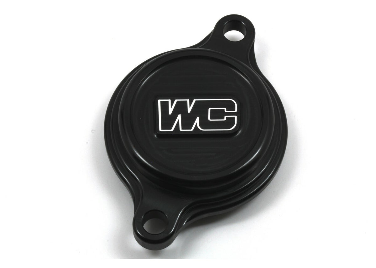 Works CNC Machined Oil Filter Cover for Yamaha YZ450F and YZ250F – Black