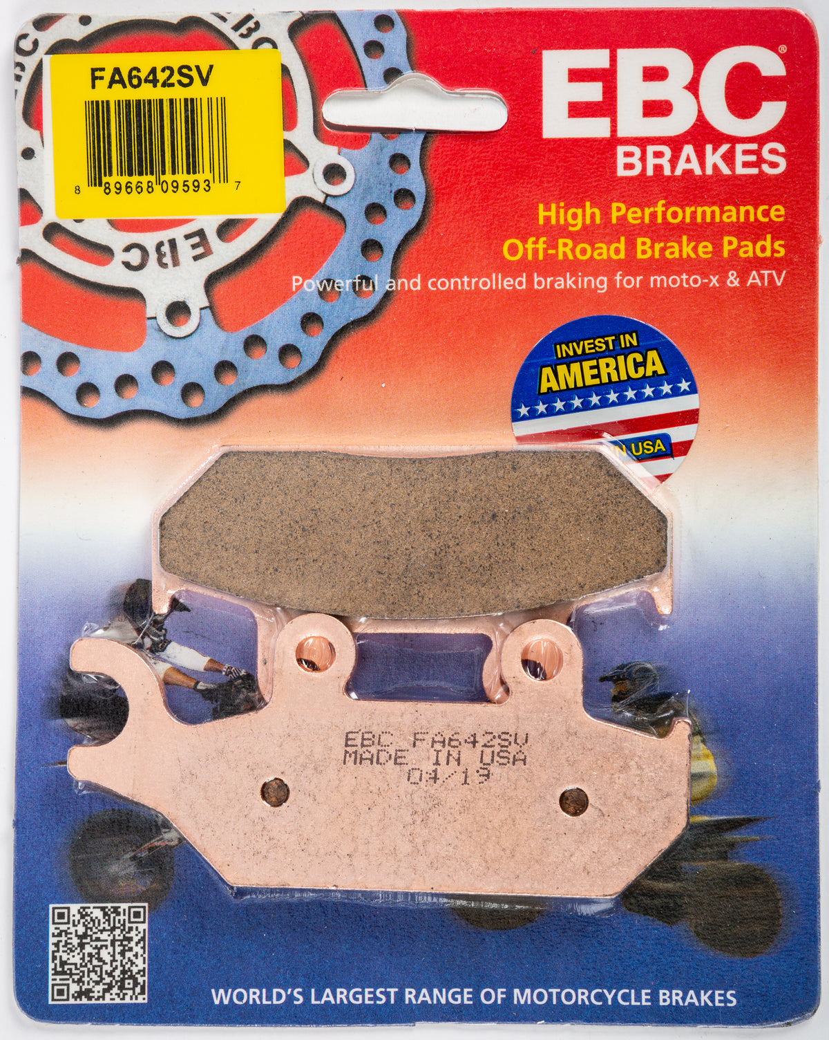 EBC Fa642sv Severe Duty Sintered Metal Brake Pads for ATV/UTV