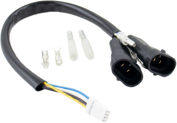 KOSO HZ030002 7-Inch Zenith LED Headlight with H4 Plug for Harley Davidson V-Twin Models
