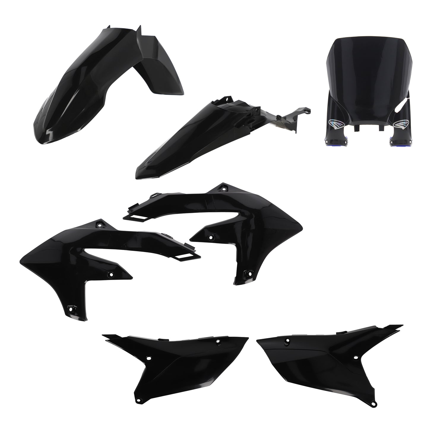 Cycra 1CYC-9435-12 5-Piece Black Offroad Body Kit for ATV and Dirt Bikes