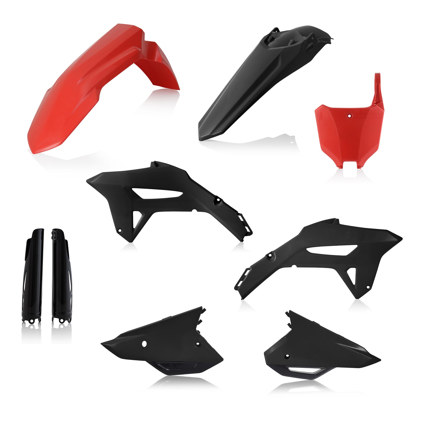 ACERBIS Full Honda CRF Offroad Plastic Body Kit - Red/Black, Part 2858921042