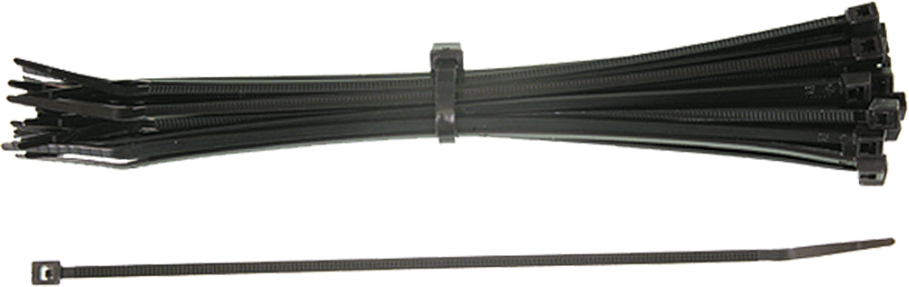 SP1 13-141 Black 4-Inch Cable Ties, 100-Pack – Heavy-Duty Fasteners for Wires and Hoses