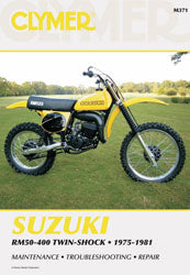 CLYMER Repair Manual for Suzuki RM50 and RM400 Models (Part #CM371)