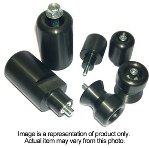 SHOGUN Complete Slider Kit Black for Suzuki GSX-R Series – Durable Frame Sliders with One-Year Replacement Warranty