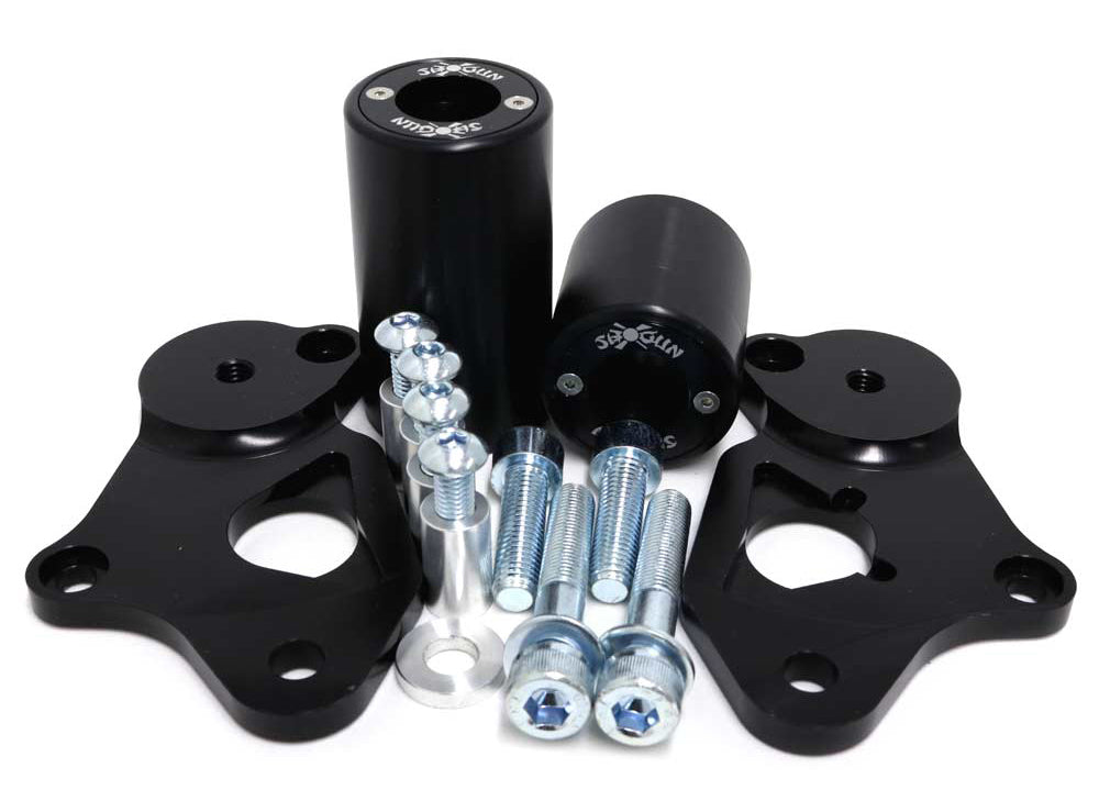 Shogun Motorsports Pa2 Frame Sliders for Suzuki GSX-R600 and GSX-R750 – No Cut Design with One-Year Free Replacement Program