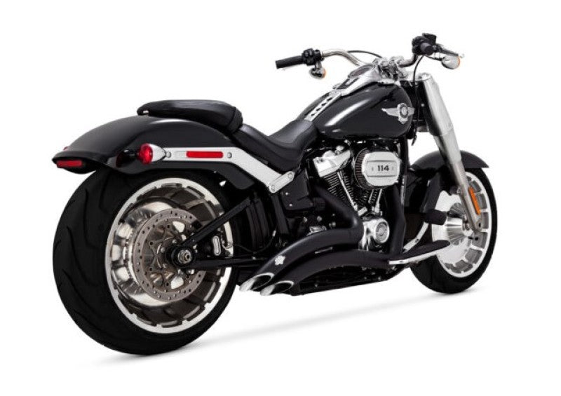 Vance & Hines HD 18-22 Fatboy/Breakout Big Radius 2-2 Black PCX Full System Exhaust