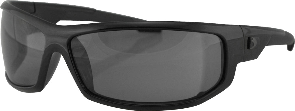 Bobster AXL Wraparound Sunglasses with Smoke Lenses - Medium/Large Fit