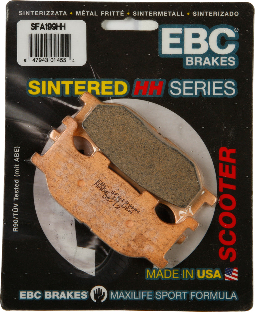 EBC SFA199HH Double-H Sintered Superbike Brake Pads for Yamaha CP250 Morphous