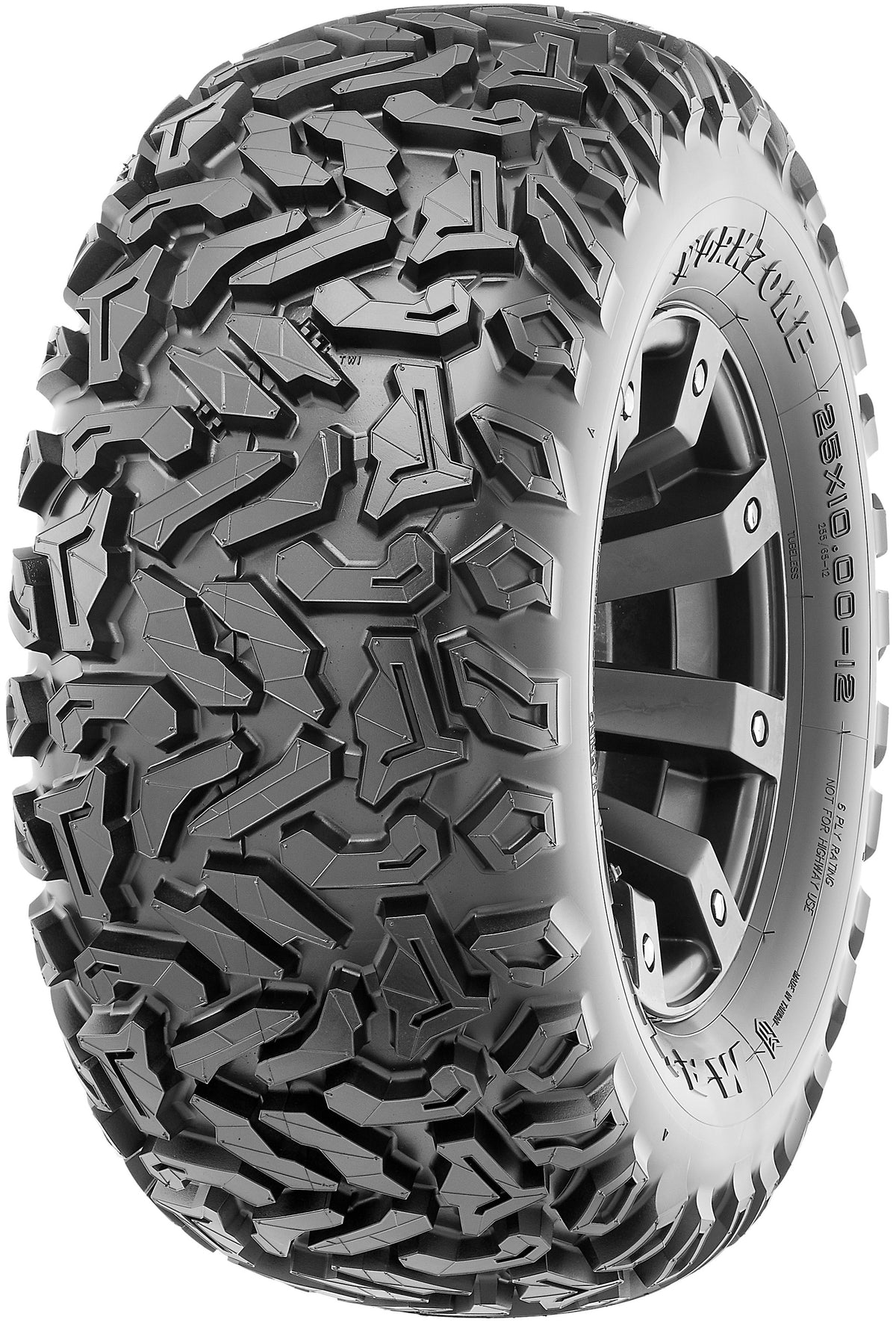 Maxxis Workzone 25x10-12 ATV/UTV Bias Tire - Durable 6-Ply Design for Utility Applications