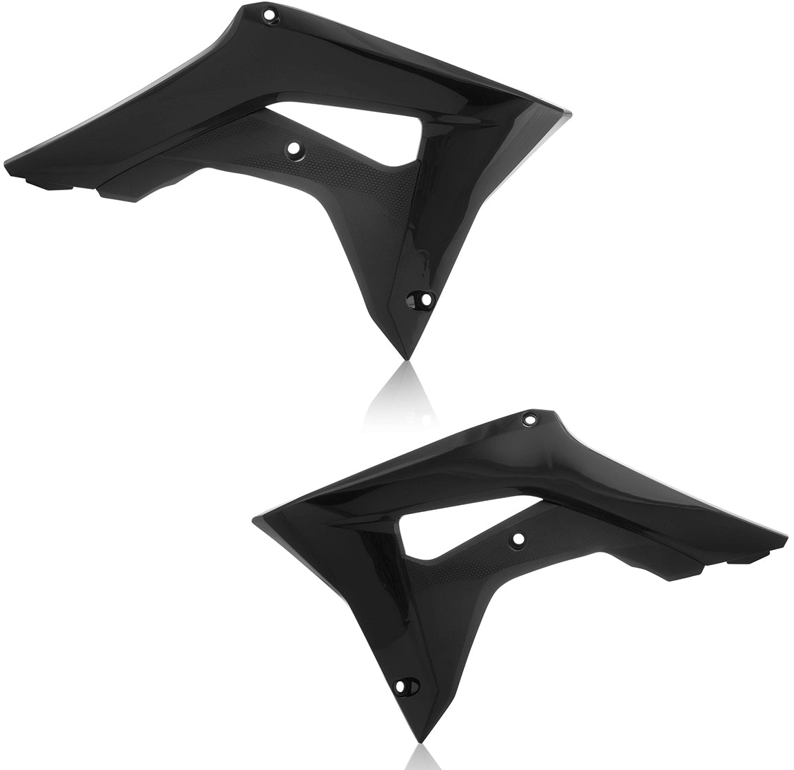 ACERBIS Radiator Shroud for Honda CRF250R and CRF450R-S - Black Plastic Offroad Body Part