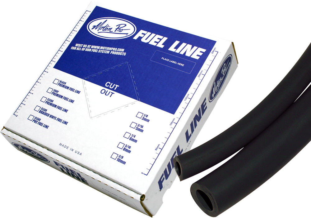 Motion Pro Tygon Black Fuel Line 3/16" - Flexible Gasoline Line for Automotive and Marine Use