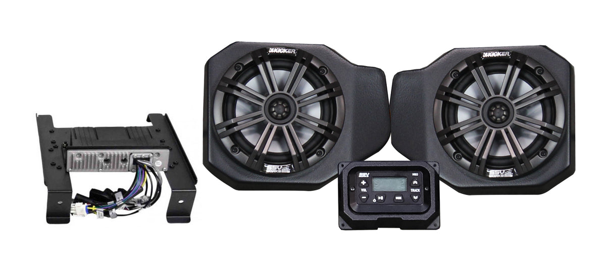 SSV Works 2 Speaker Kit Plug & Play for Polaris Ranger XP 1000 Models – Premium ATV UTV Audio System