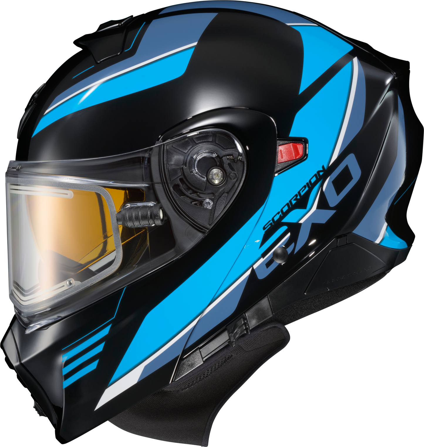 Scorpion EXO Exo GT930 Cold Weather Modular Helmet - Large Black/Blue for Snow Activities