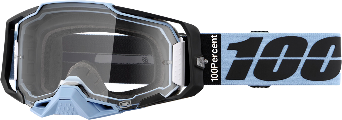 100 Percent Armega Goggle with Clear Lens - Offroad Eyewear for Motocross
