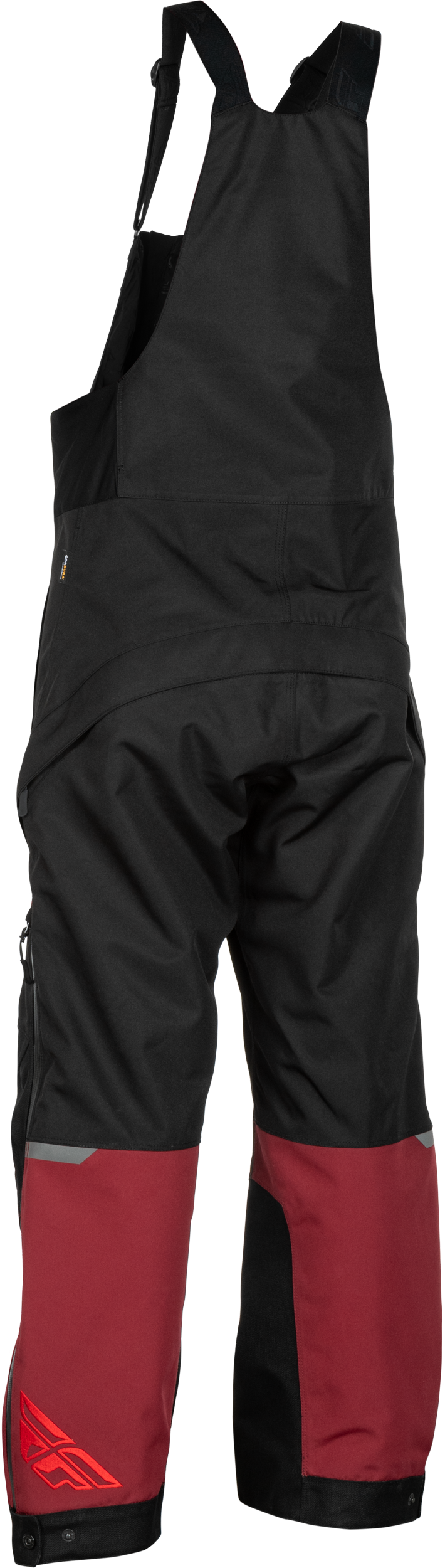 Fly Racing Women's Carbon Bibs 3X-Large Merlot/Red – Snow Weatherproof Bib Pants with Adjustable Features