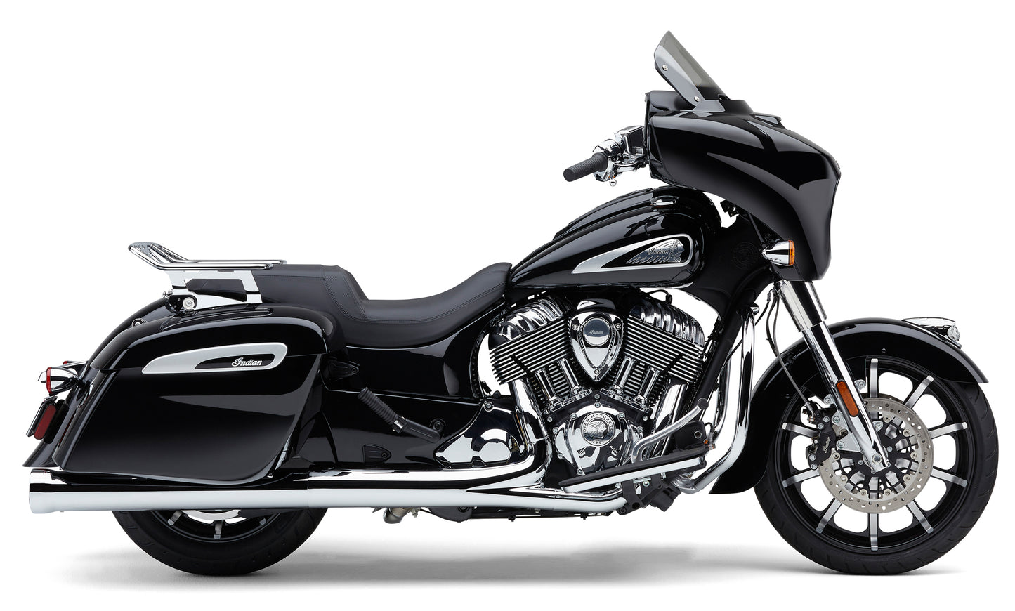 Cobra Detachable Big A Wrap Around Luggage Rack for Indian Chieftain 14-25 - Black Steel Body Part 502-2601