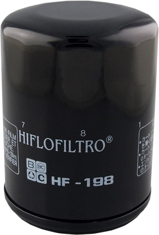 HIFLOFILTRO HF198 Oil Filter for ATV and UTV Engines