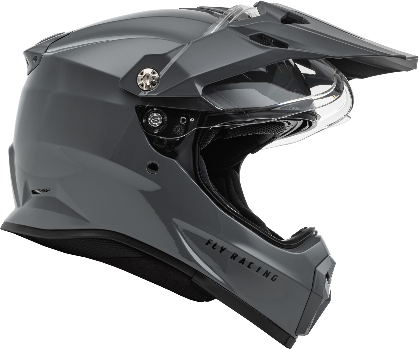 Fly Racing Trekker Solid Helmet Grey Medium – Full-Face Street Motorcycle Helmet with Advanced Safety Features